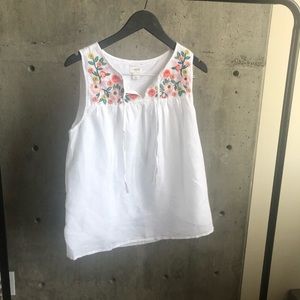 NWT J. Crew Floral Peasant Tank
